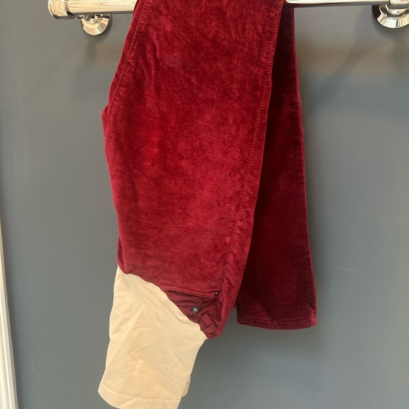 🎄Maternity AG Adriano Goldschmied burgundy velvet maternity - Picture 5 of 9